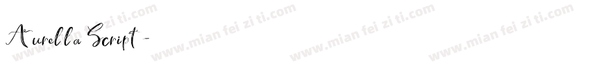 Aurella Script字体转换
